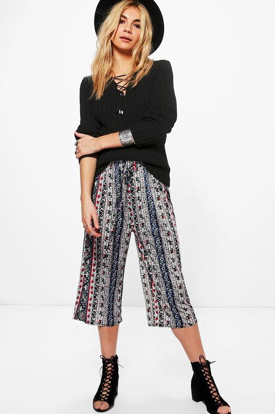 Tess Jersey Printed Culottes